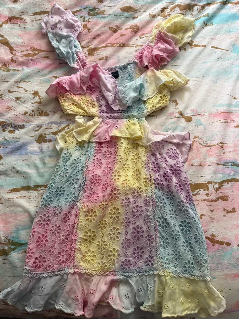 Majorelle rainbow dress